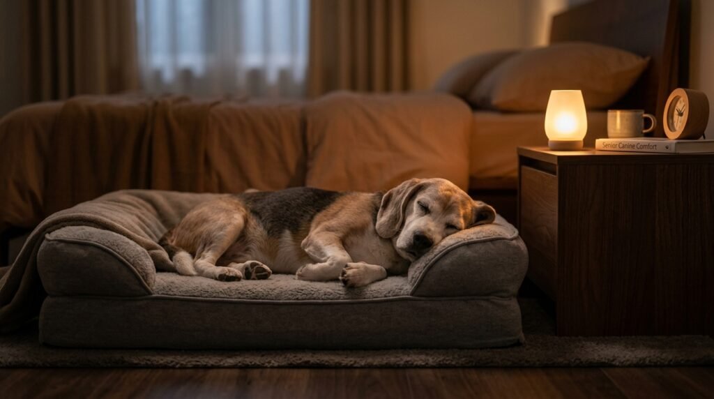 Senior Dog Dementia Sleeping Peacefully