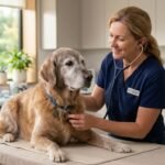 Senior Dog Heart Health Examination by Vet