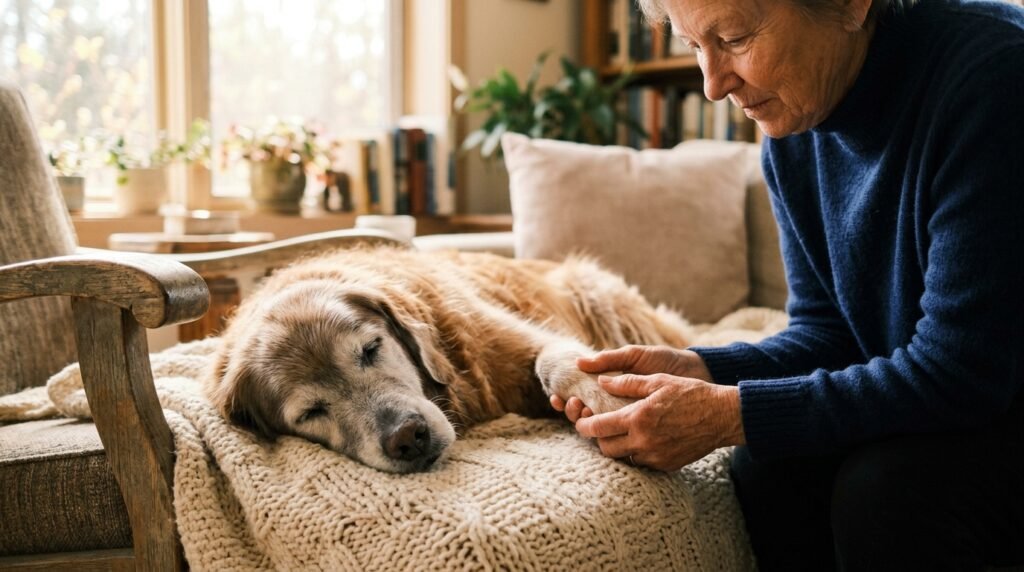 Signs a Senior Dog Is Dying: End-of-Life Symptoms & Comfort