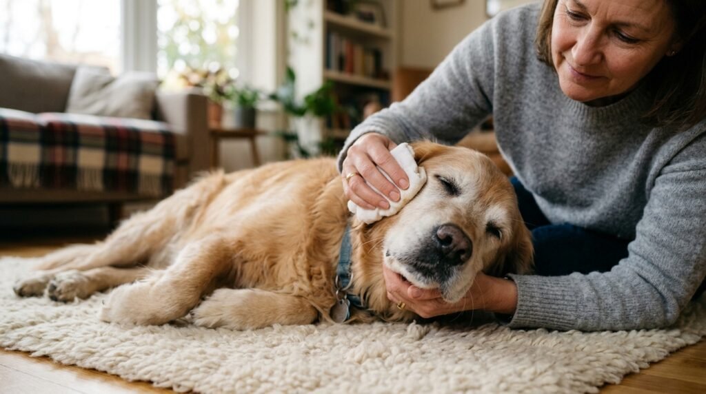 Dog's Red Eyes in Senior Dogs
